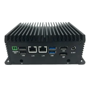 Low Power Fanless Intel Skylake Mini PC N2840 J1800 J1900 N95 N97 N100 N150 Wifi BT Two in One Audio Mini PC with Serial Port