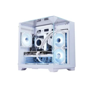 M-ATX Tower PC Computer Case Tempered Glass Full View Gaming Pc Case Water Cooling PC Gaming Case Casing