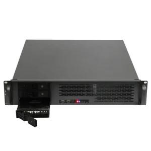 MACASE R248 3 Industrial Embedded Rack Mount 2U Server Chassis 5×3.5″ HDD Trays 4 Half 3 Full Height Slots Hot Swap ATX PSU