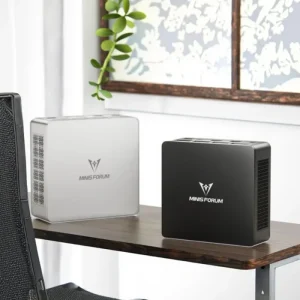 MINISFORUM Slim Mini PC UM870 AMD R7 8745H 760 R5 7640HS USB4.0 2*DDR5 2*PCIE4.0 2.5G LAN Win11 NUC Mini Office Computer WiFi6E
