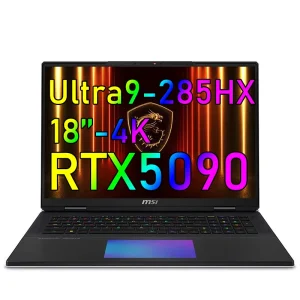 MSI Titan18 Ultra Laptops Brand New Gaming Rtx5090 4K Ordinateur Portable Ultar9 285HX Computer
