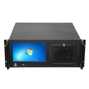 Manufacture 4U 19inch Industrial Computer Workstation LCD Server Chassis ATX MB Support Dual 3.5/2.5 inch HDD Side Panel Window