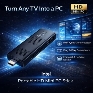 Micro PC Stick J5005 8GB 256GB ROM Windows 11 Pocket Mini Computer for Home Office & Education