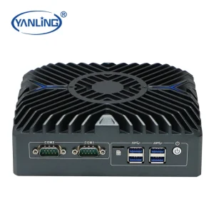 Micro Pc Industrial Mini Pc I3 I5 I7 12th Gen 3 HDMI Triple LAN RS485 Industrial Embedded Computer for Kiosk