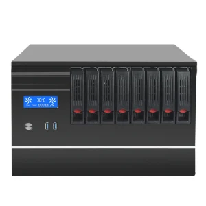 Mini 8 Bay Nas Server Case Industrial Chassis in Stock for Cloud Storage