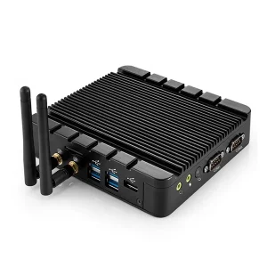 Mini Computers Industrial PCs J1900 CPU Fanless Mini PCs Rugged Embedded Box PCs Computer System 2*LAN + 2*COM+6*USB NIS B987