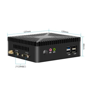 Mini Desktop J4125 J1900 J1800 DDR4 Msata Computer 2*com 2*Lan Dual Screen Fanless Industrial Mini PC Barebone MINI PCs