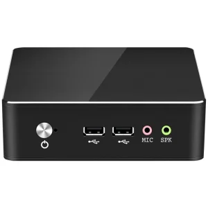 Mini Desktop PC Portable Fanless Celeron Core 3205U Win10 DDR3L RAM MSATA SSD Home Theatre System Small Computer