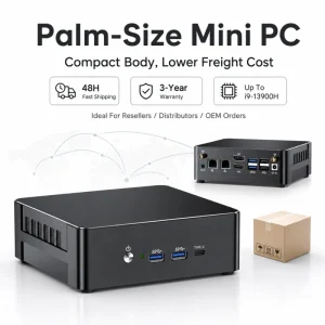 Mini Gaming PC Intel Core I9 13900H 12900H Mini PCs DDR5 32GB RAM NVMe 4.0 SSD Dual LAN Mini PC Windows 3 Year Warranty Linux