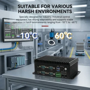 Mini Industrial PC N100 N150 Core I3 I5 I7 J1900 Fanless Micro Industrial Computer Dual LAN Dual Serial Ports