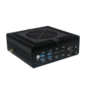 Mini Industrial PC Ultra 5/7 Processor Firewall Router Mini PC 2×2.5GbE LAN 2*HDMI 1*VGA Portable Mini Computer Case Win10 Linux