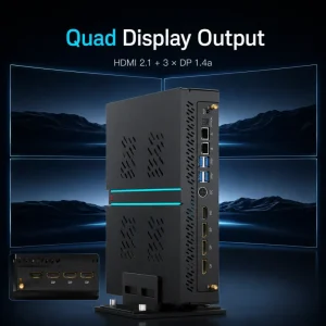 Mini PC 14Th Gen Intel Core I9 RTX4070 12G 64GB Dedicated Graphics DDR5 RAM Gaming PC Dual Lan Windows 10/11