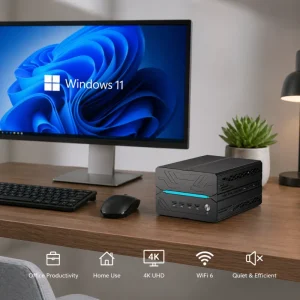 Mini PC 14th Gen Gaming Intel Core i9-14900F RTX 5060Ti 64G DDR5 SSD Dual LAN WiFi 6E BT5.2 Mini Gaming Desktop Computer