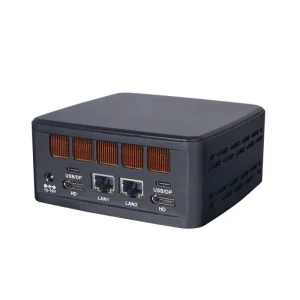 Mini PC Computer AMD 7735U 7535U 6600H Processor Win10 11pro 2*DDR5 Max64GB 2*LAN 2*Type-C/USB+DP 2*HD 4K Display Mini PC