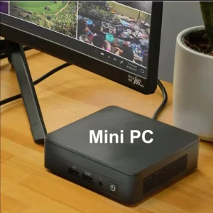Mini PC Gaming Fanless Intel 12 Core 12 Thread Windows 11 DDR5 RAM SSD+HDD Storage Compact Desktop Computer Case Easy
