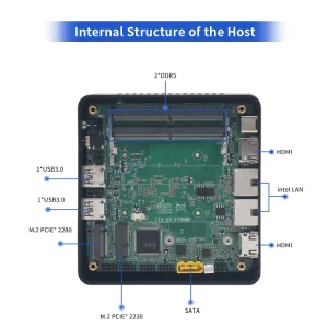 Mini PC Intel Core i3-1315U 16GB RAM 512GB SSD Windows 11 Office Desktop PC NUC Style Compact Computer