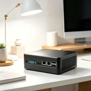 Mini PC J1900 Barebone Mini Box Metal Shell Gaming Industrial Control Computer PC Fanless Mini PCs