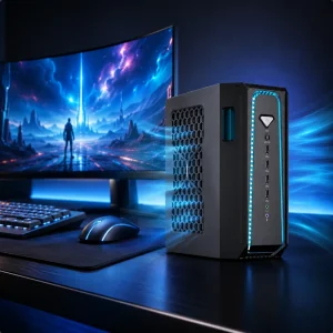 Mini PC RTX 5070 12GB AMD Ryzen 9 DDR5 Dual Slots Dual Fans Heat Pipes for Esports and Streaming