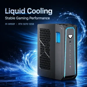 Mini PC SFF PC Intel Core I9-14900F RTX 5070 12GB DDR5 NVMe SSD Gaming PC WiFi 6E for Esports Workstation Micro PC