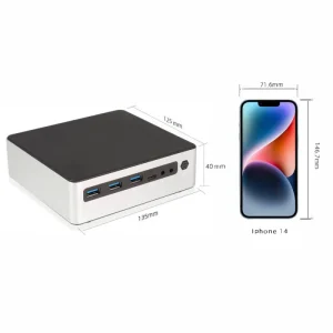 Mini PC Smart Cooling Design Intel 12th Gen CPU i7 1265U i5 1245U i3 1215U NUC Desktop Portable Win11