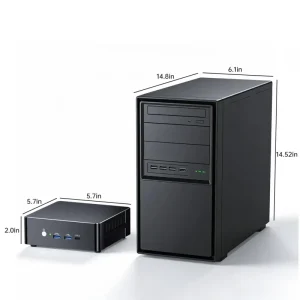 Mini PC With Windows 10 IoT Intel Core I7 13700H 2.5G 1G LAN WiFi 6 USB4 4K Display Triple Monitor Support Small PC For Hospital