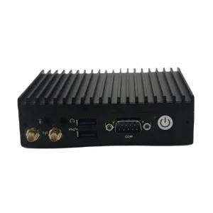 Mini Pc Fanless Desktop Industrial PC Computer with Integrated Intel 2 LAN 4 USB 64GB EMMC 8GB RAM