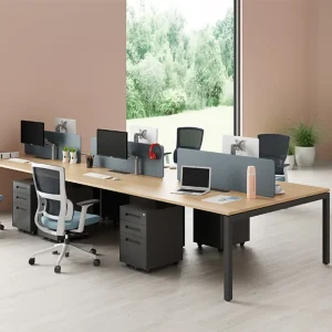 Modern Design 4 6 Person Linear Office Computer Workstations Desk 4 Seater Nordic Office Workstation