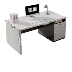 Modern Office Desk Wooden Workstation Table with Storage Drawer for Study