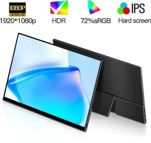 Monitor 18.5/19 Inch FHD 1080P TN Panel USB-C for Gaming Ultra-Slim Smart Cover Speakers HDR Plug&Play for Laptop/PC/Phone