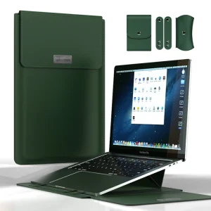 Most Popular Flexible Stand Laptop Bag Soft Sleeve for Macbook Air M1 Cover 13 14 Laptops Sleeve Bag Case 16 With Foldable Stand