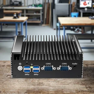 N100 Mini PC 2 LAN 6USB 2 COM Industrial Mini PC Small Box Computer Fanless Mini PC GDDR4 Linux Windows DC12V