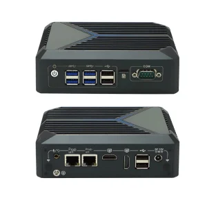 N1221 Mini Industrial Control Computer J6412 DDR4 Low Power Consumption Dual Network Display Fanless Industrial Embedded PC