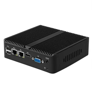 N150 Mini Desktop Computer Barebone Dual LAN Dual COM Dual Display X86 Linux Win11 Pro Fanless Industrial Mini PC