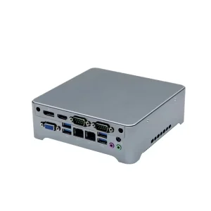 N53 New Fanless Industrial Mini PC Intel Celeron 5205U 16GB DDR4 SSD Gaming Desktop Computer UK AU JP Plugs Win10 Linux OS
