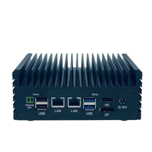 Nano Mini PC Portable Intel AlderLake N100 2 LAN Quad Core HDMI DP 6USB 2RS232 RS485 X86 Desktop Barebone Thin Client Mini PC