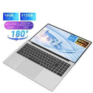 New 16.1-Inch Metal Laptop Windows 11 Intel N95 Quad-Core 1.7GHz SSD IPS Display 1920×1200 16:10 English Keyboard Camera OEM/ODM
