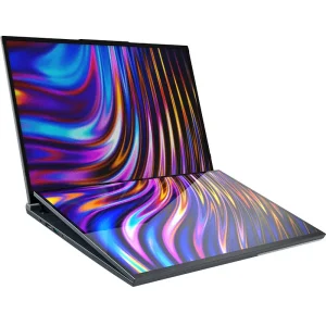 New Intel 16inch +16inch Dual Screen Laptop Core I7 1260P 16GB 512GB SSD Business Notebook with English Keyboard and Touchscreen