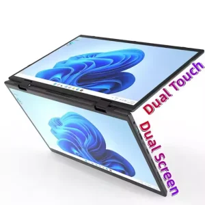 New Intel I7 16GB RAM Wireless Touch Screen 2-in-1 Foldable Laptop with English Keyboard 14+14 Inches for Students Portable Work