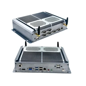 New Mini Industrial PC Fanless Embedded Computer with DDR3 RAM 4GB Video Memory SSD JP Plug for Industrial Use