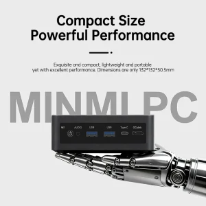 Newest Powerful Mini Pcs Amd AI9 365 Cores Portable Office Desktop Computer Win10/linux Mini Gaming Pc