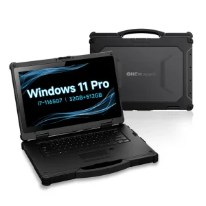 ODM/OEM 14 Rugged Laptop, Windows 11 I5/i7 CUP, GPS 5G NFC WiFi BT, 32G+256G, Touch Screen, IP65 Waterproof, Dual Battery