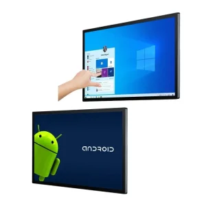 OEM 10 13 15 18 21 24 27 32 43 55 Inch PCAP Touch Screen Monitor Android Win10 Win11 All In One PC for Advertising Display