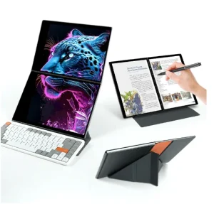 OEM 10.95″+10.95″ Dual-screen 2-in-1 Laptop 16GB Expansion 512GB 2TB DDR5 Business Touch Smart Laptop