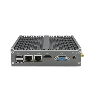 N2840 Mini PC Dual LAN RS485/232 Serial Port Win7/8/10 Linux Low Power 12V Stock Embedded Industrial Computer