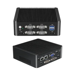OEM Free Fanless Mini PC J1900 N2840 Industrial Embedded Micro Computer 4GB RAM Wi-Fi Rename MSATA Storage Portable
