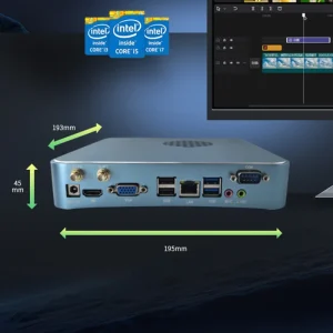 OEM Industrial Mini PC Intel Core I3-7100U/I5-7300U DDR3 SSD Compact 4K Desktop Computer Windows/Linux M.2 Expansion
