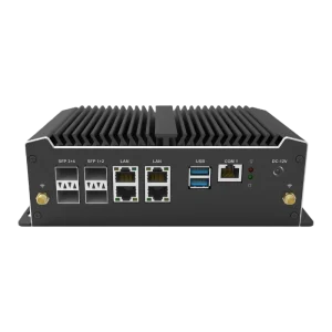 OEM Intel ATOM Denverton C3958 C3758 C3558 Mikrotik Firewall 4 LAN 2.5GbE RJ45 4 SFP+ 10GbE Embedded Fanless Mini Industrial PC