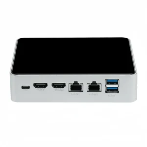 OEM Intel N100 Quad Core Mini PC Dual LAN 2.5GbE Dual HD 4K UHD Win10/Win11 Metal Case Desktop Mini Computer