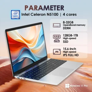 OEM 笔记本电脑 N5100 15.6 英寸 RAM 8GB Win11 128 256 512GB 1TB SSD 商务笔记本电脑 适用于英特尔