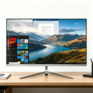 OEM ODM 24 Inch Intel Core I7 I5 I3 All-in-One PC 8GB 256GB Business Office Desktop Computer